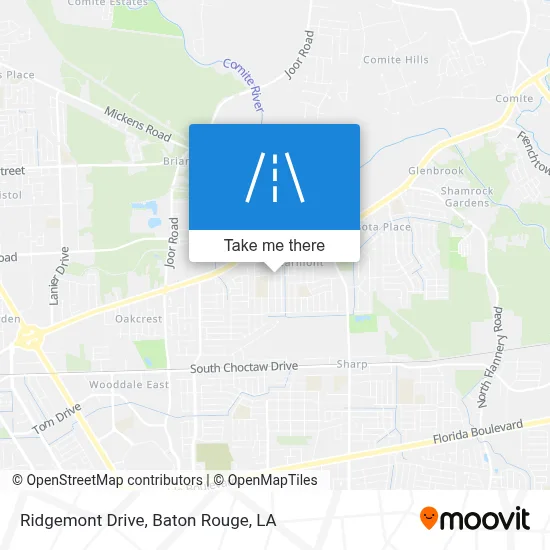 Ridgemont Drive map