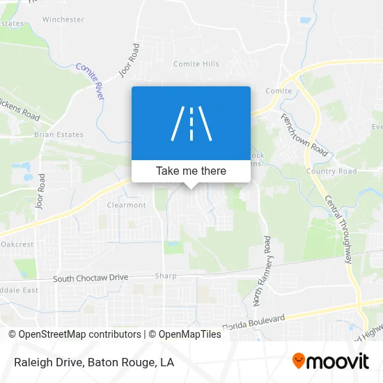 Raleigh Drive map