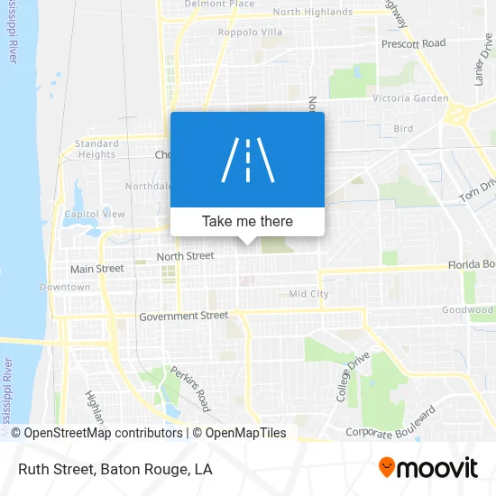 Ruth Street map