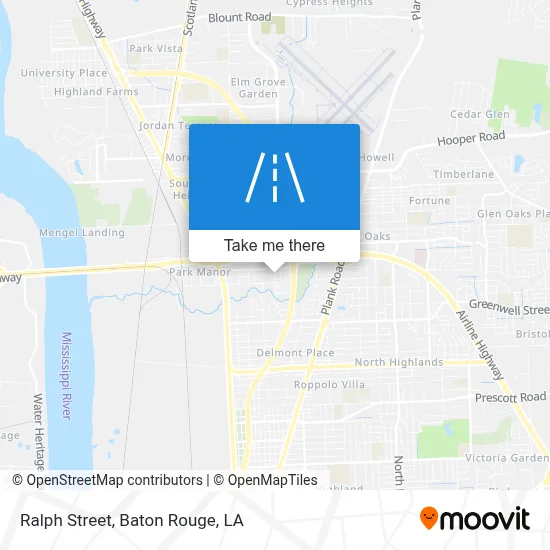 Ralph Street map