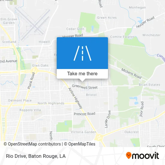 Rio Drive map