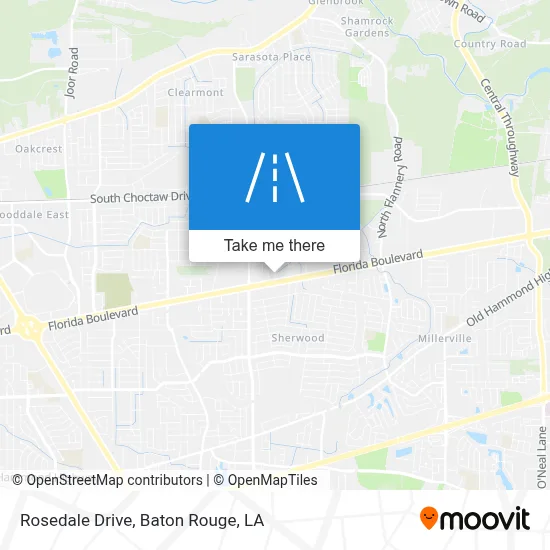 Rosedale Drive map