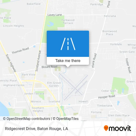 Ridgecrest Drive map