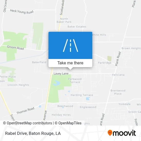 Rabel Drive map