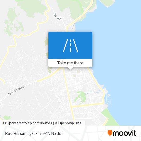 Rue Rissani زنقة الريصاني map