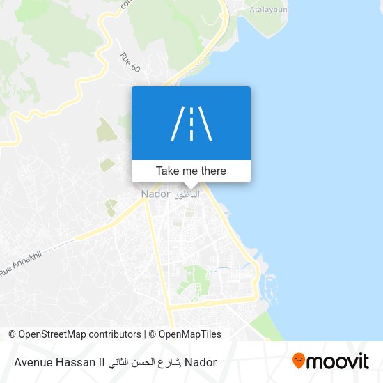 Avenue Hassan II شارع الحسن الثاني map