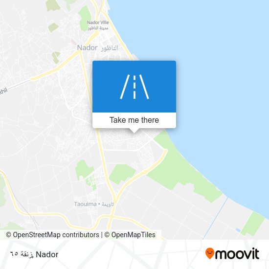 زنقة ٦٥ map