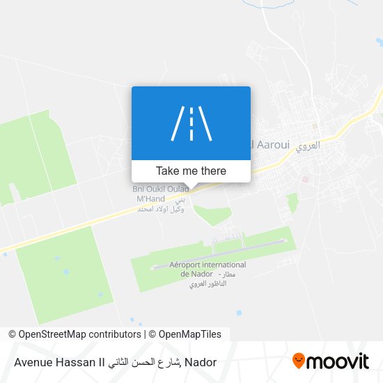 Avenue Hassan II شارع الحسن الثاني map