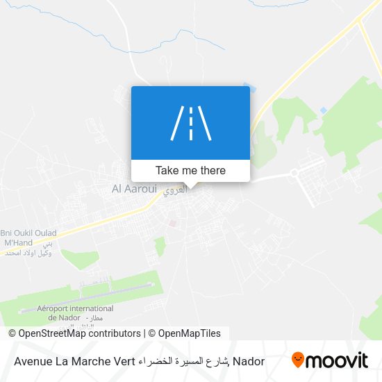 Avenue La Marche Vert شارع المسيرة الخضراء map