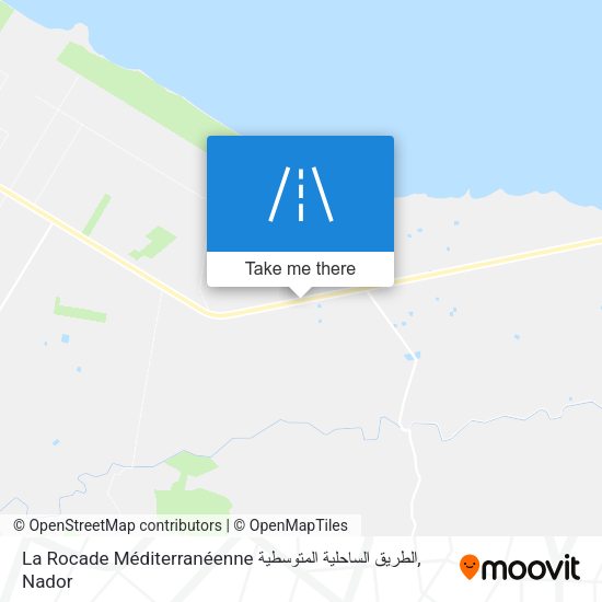 La Rocade Méditerranéenne الطريق الساحلية المتوسطية map