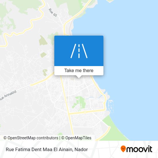Rue Fatima Dent Maa El Ainain map