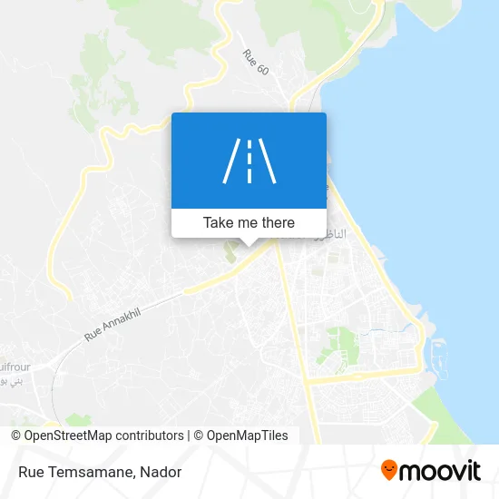 Temsamane Street map