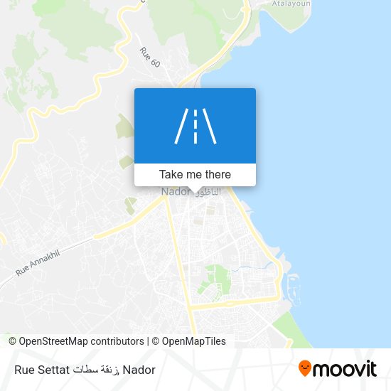 Rue Settat زنقة سطات map