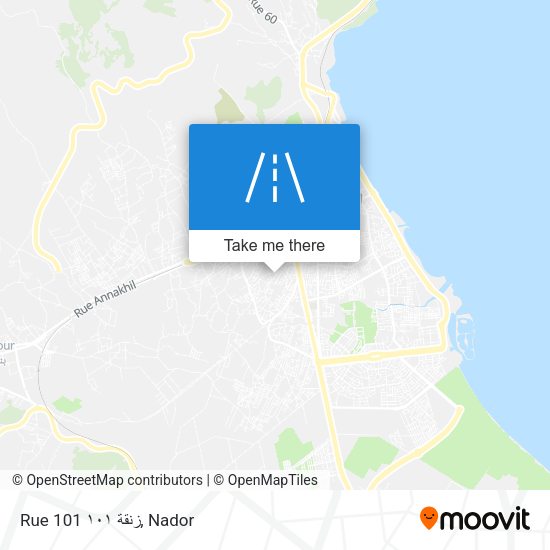 Rue 101 زنقة ١٠١ map