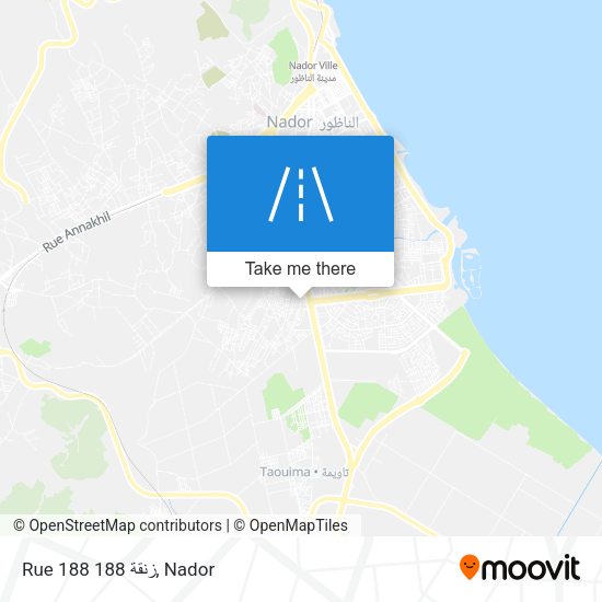 Rue 188 زنقة 188 map