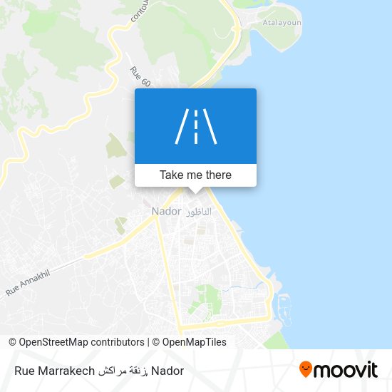 Rue Marrakech زنقة مراكش map