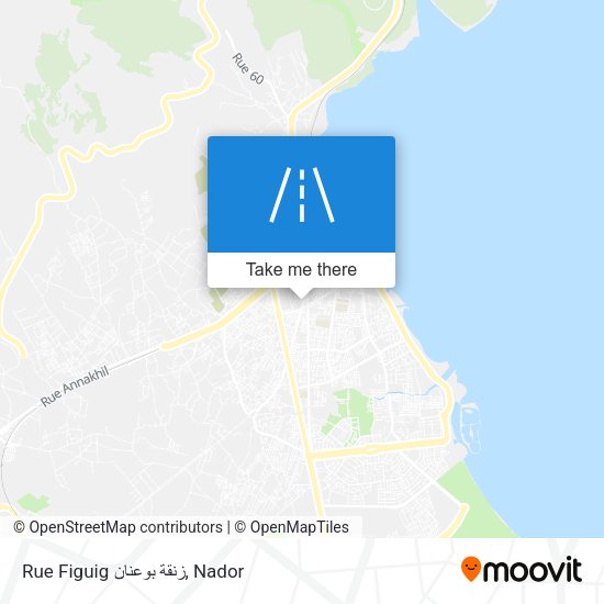 Rue Figuig زنقة بوعنان map
