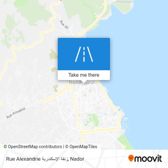 Rue Alexandrie زنقة الإسكندرية map