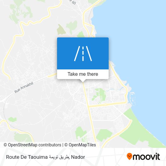 Route De Taouima طريق تويمة map
