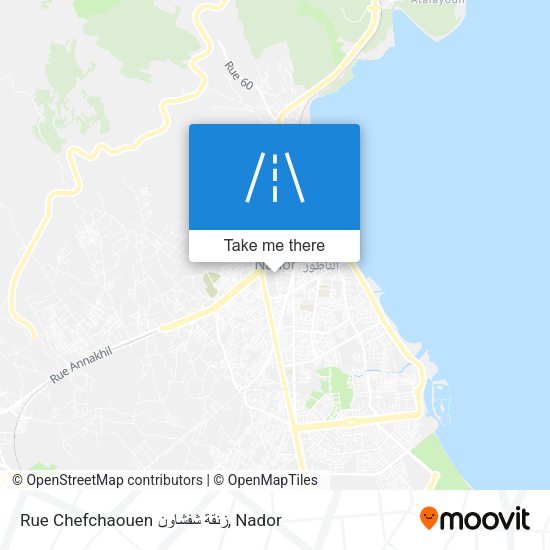Rue Chefchaouen زنقة شفشاون map
