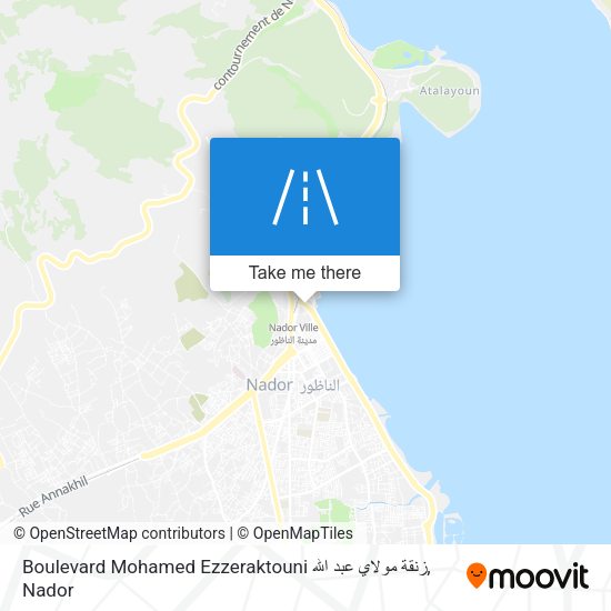 Boulevard Mohamed Ezzeraktouni زنقة مولاي عبد الله map