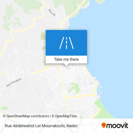 Rue Abdelwahid Lel Mourrakochi map