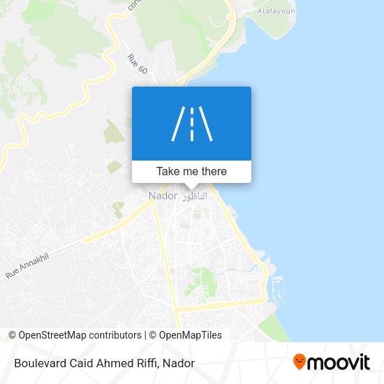 Boulevard Caid Ahmed Riffi map
