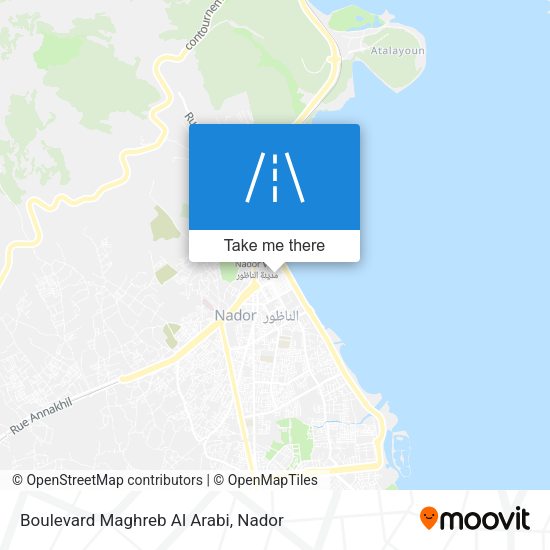 Boulevard Maghreb Al Arabi map