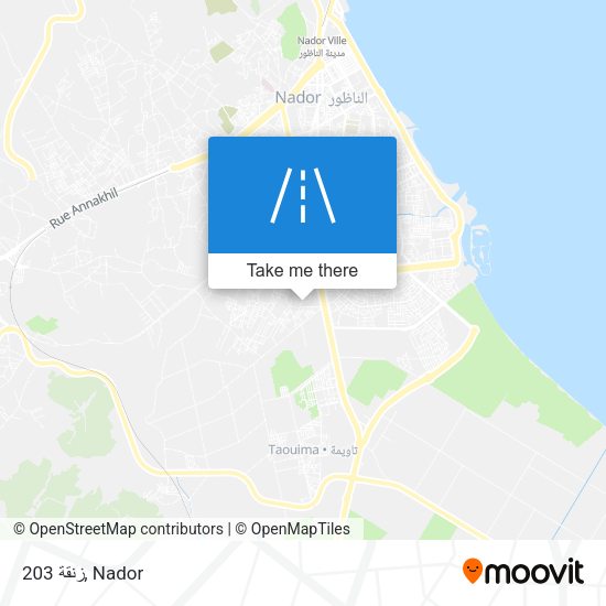 زنقة 203 map