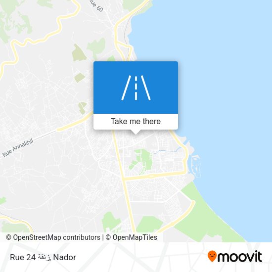 Rue 24 زنقة map