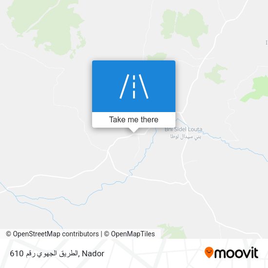 الطريق الجهوي رقم 610 map