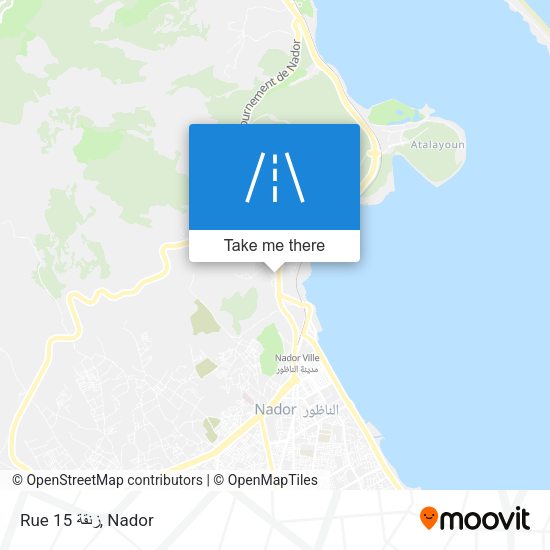 Rue 15 زنقة map