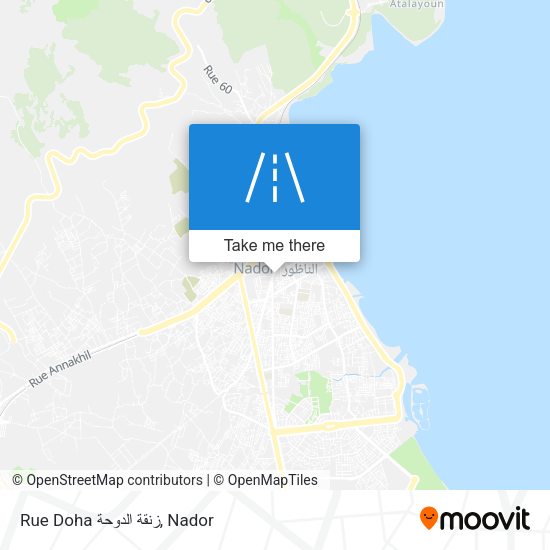 Rue Doha زنقة الدوحة map