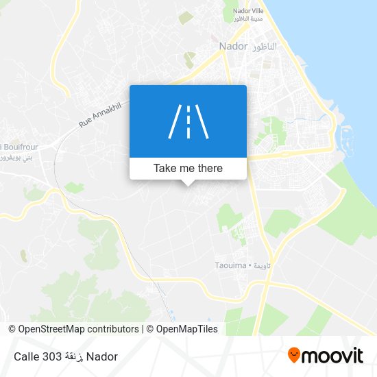 Calle 303 زنقة map