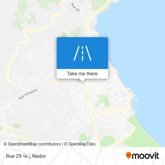 Rue 29 زنقة map