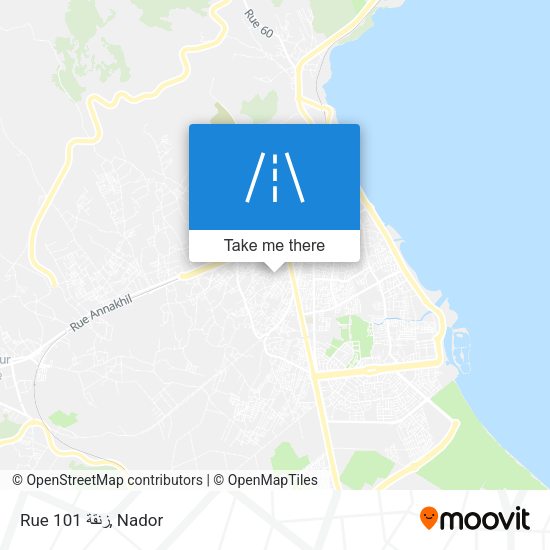 Rue 101 زنقة map