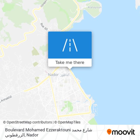 Boulevard Mohamed Ezzeraktouni شارع محمد الزرقطوني map