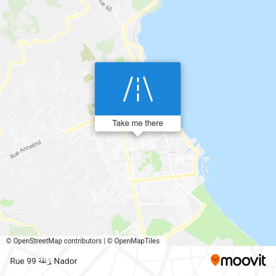 Rue 99 زنقة map