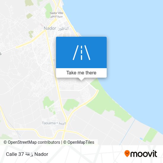 Calle 37 زنقة map