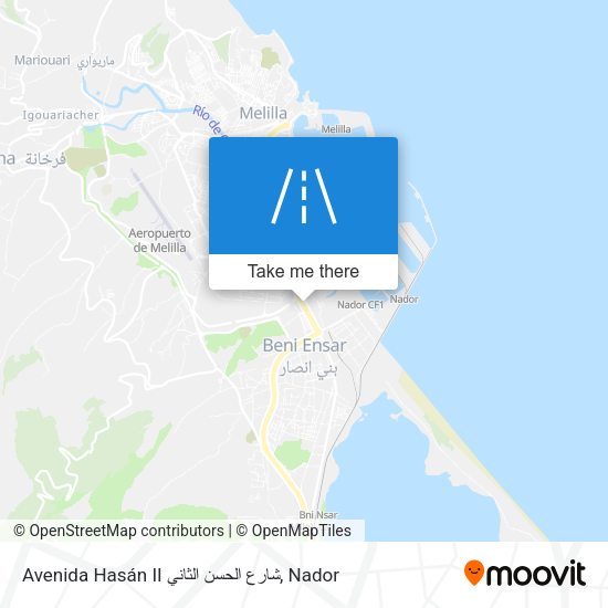 Avenida Hasán II شارع الحسن الثاني map