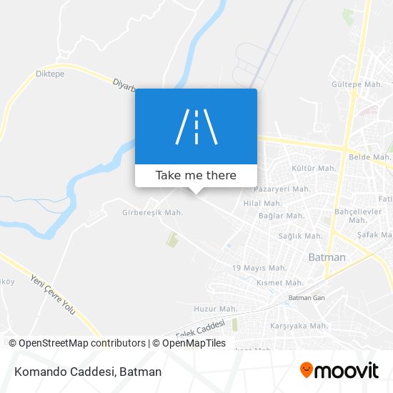 Komando Caddesi map