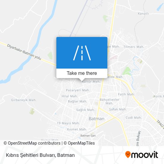 Kıbrıs Şehitleri Bulvarı map