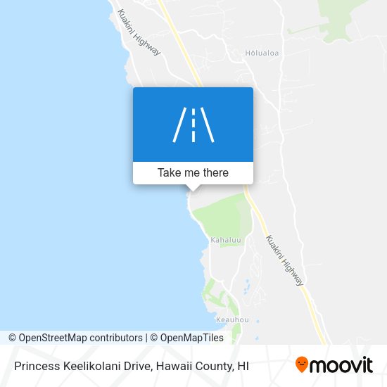 Princess Keelikolani Drive map