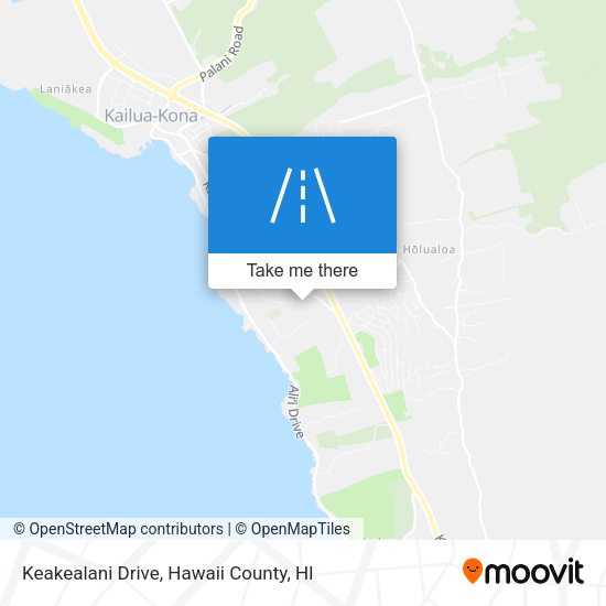 Keakealani Drive map