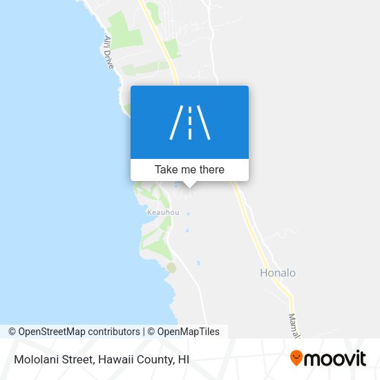 Mololani Street map