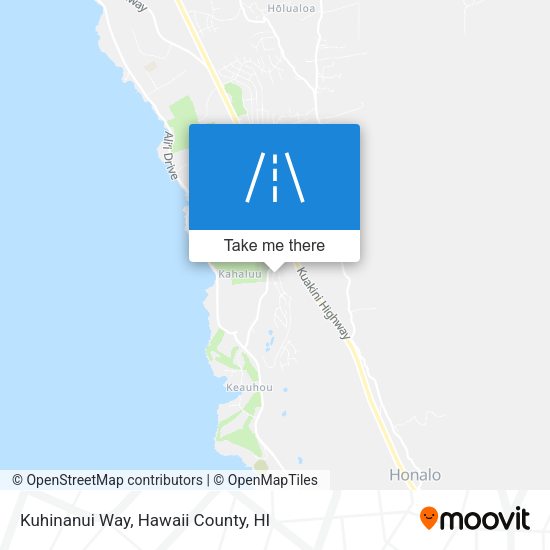 Kuhinanui Way map