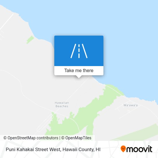 Mapa de Puni Kahakai Street West