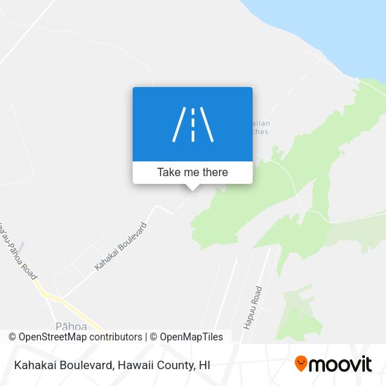 Kahakai Boulevard map