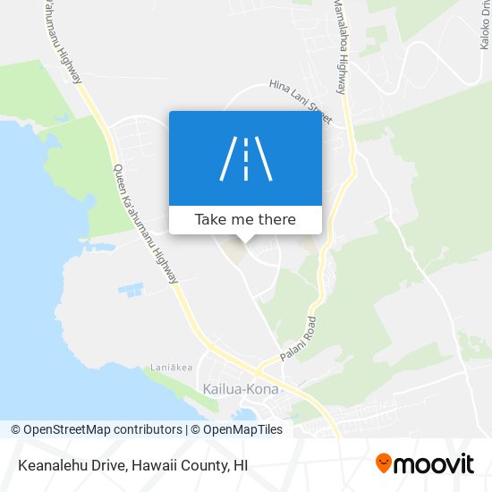 Keanalehu Drive map