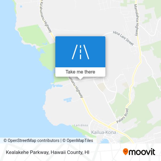 Kealakehe Parkway map